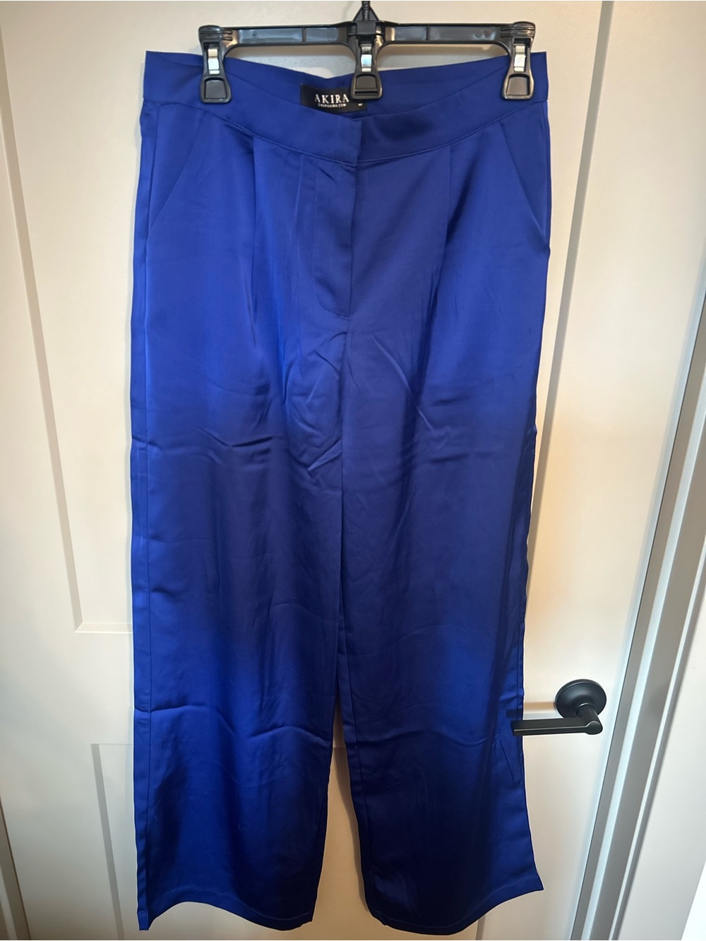 AKIRA Cobalt Blue Wide-Leg Pants